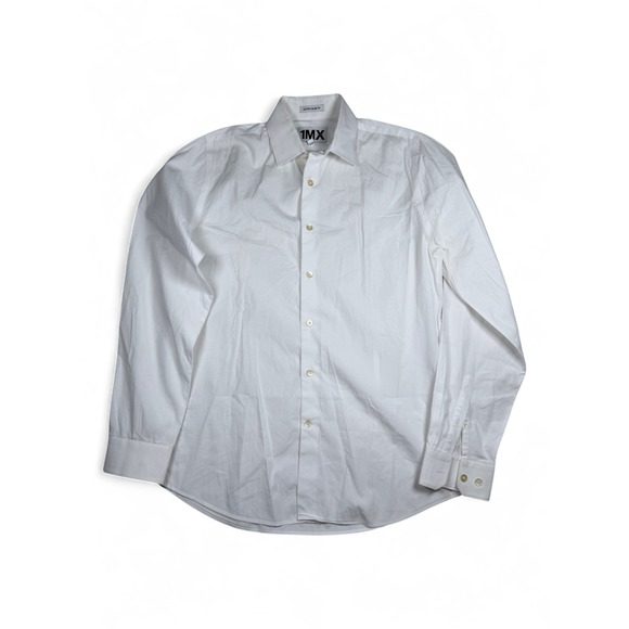 Express Other - Express 1MX Extra SlimFit White Dress Shirt Mens Small 14-14.5 Long Sleeve Solid